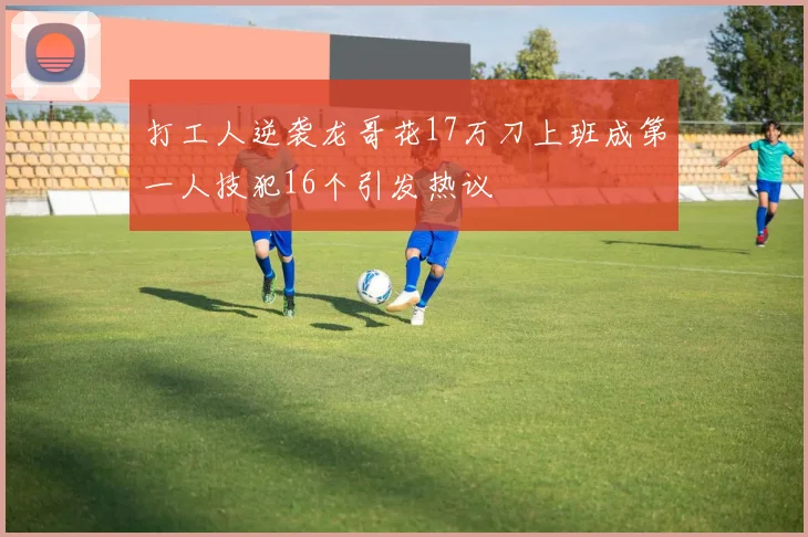 打工人逆袭龙哥花17万刀上班成第一人技犯16个引发热议